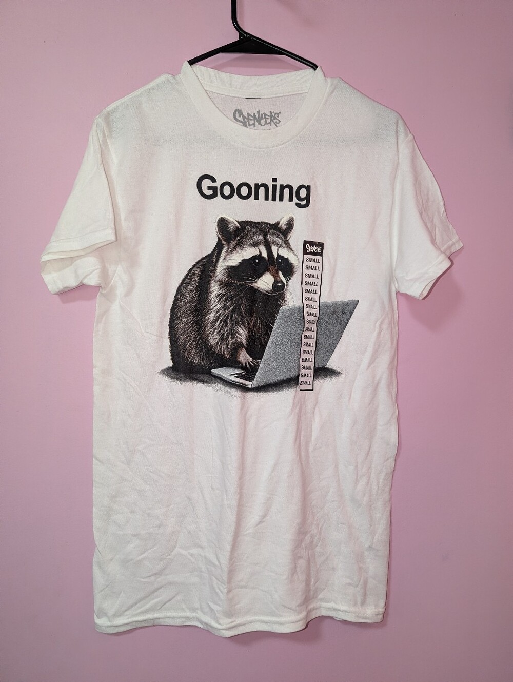 Spencer's Gooning Raccoon Laptop T-Shirt